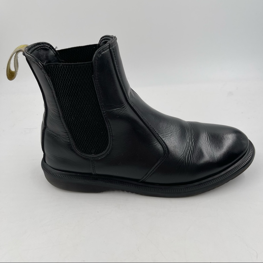 Dr Martens Women’s Flora Chelsea Black Vegan Leather Boots - Size 7